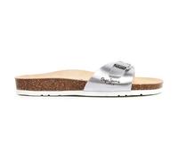Pepe Jeans Oban Metal W Sandalias para Mujer, Gris (Plata), 5