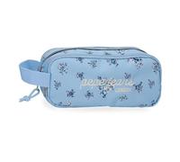 Pepe Jeans Olivia Estuche Triple Azul Claro 22x10x9 cm Poliéster 1,98L by Joumma Bags