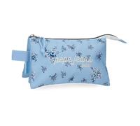 Pepe Jeans Olivia Estuche Triple Azul Claro 22x12x5 cm Poliéster 1,32L by Joumma Bags