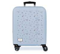 Pepe Jeans Olivia Maleta de Cabina Azul Claro 40x55x20 cm Rígida ABS Cierre de combinación Integrado 37L 2,6kg 4 Ruedas Dobles Extensible Equipaje de Mano by Joumma Bags