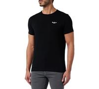 Pepe Jeans Original Basic 3 N Camisetas, Negro (Black), L para Hombre