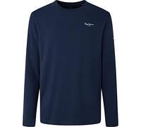 Pepe Jeans Original Basic Camiseta para Hombre Slim Fit Manga Larga Azul, XS
