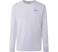 Pepe Jeans Original Basic Camiseta para Hombre Slim Fit Manga Larga Blanco, S