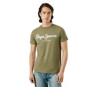 Pepe Jeans Original Stretch N Camiseta, Verde (Verde Militar), L para Hombre
