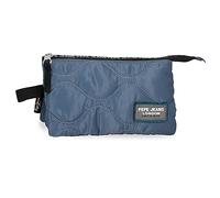 Pepe Jeans Orson Estuche Triple Azul 22x12x5 cms Poliéster
