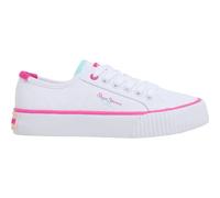 Pepe Jeans Ottis Basic G, Zapatillas para Niñas, Blanco (Blanco), 13.5