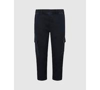 Pepe Jeans Pantalón cargo de hombre con múltiples bolsillos teñido en prenda. Negro 30