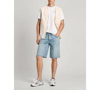 Pepe Jeans Pantalón corto de hombre de corte recto y holgado. Azul 29 - Largo 32