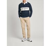 PEPE JEANS Slim Chino Twill Pantalones, Concrete, 34W Unisex Adulto