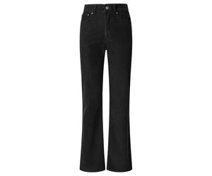 Pepe Jeans Pantalón de Pana Willa de Cintura Alta para Mujer, Color Negro (Negro), 32 W/32 L, Negro (Negro), 32W / 32L