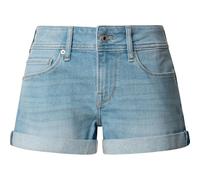Pepe Jeans Pantalones Cortos Regulares MW para Mujer, Color Azul (Mezclilla - PG6), 30, Azul (Denim - Pg6), 30W