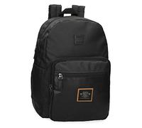 Pepe Jeans Pathway, Mochila Portaordenador 15 6 Hombre, Negro, 32x44x15 Cms