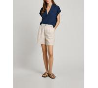 Pepe Jeans Pepe Jeans - Bermuda de mujer fluida rayas. Blanco hielo Talla 36