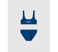 Pepe Jeans Conjunto de Bikini Pepe SC para niña, Azul (Azul Real), 6 años