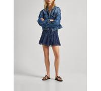 Pepe Jeans Cressida Falda Mujer, Azul (Dulwich Blue), S