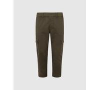 Pepe Jeans Pepe Jeans - Pantalón cargo de hombre con múltiples bolsillos teñido en prenda. Verde oscuro Talla 30