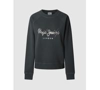 Pepe Jeans Sudadera 'Lupita' negro / plata, Talla S