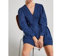 Pepe Jeans Pepe Jeans - Vestido corto con detalles plisados. Azul marino Talla L