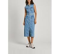 Pepe Jeans Pepe Jeans - Vestido de mujer midi sin mangas. Denim Talla 1