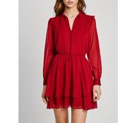 Pepe Jeans Pepe Jeans - Vestido de mujer mini volantes. Rojo Talla 4