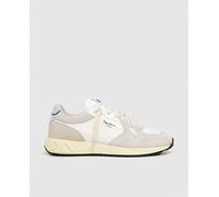 Pepe Jeans Pepe Jeans - Zapatilla de hombre tipo running Marlon Divided. Blanco Hueso Talla 43