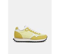 Pepe Jeans Pepe Jeans - Zapatillas Brit-On Print de mujer tipo running bajas con suela dentada. Amarillo Talla 37
