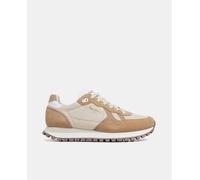 Pepe Jeans Pepe Jeans - Zapatillas Brit On Prints de mujer tipo retro detalles en piel. Beige Talla 40