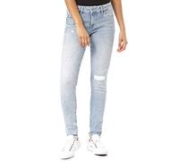 Pepe Jeans Pixie' Jeans Mujer, Azul Destroy Denim Re0, W32/L30