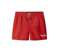 Pepe Jeans PJ Solid Swimshort Pantalones Cortos, Rojo (Rojo crujiente), 4 años para Niños