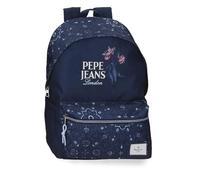Pepe Jeans Pjl Lenay Mochila Adaptable a Carro Portátil 15,6 Pulgadas Marino 31x44x17,5 cm Poliéster 23,87L by Joumma Bags