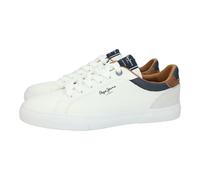 Pepe Jeans Zapatillas de Piel Tribunal De Kenton Blanco