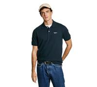 Pepe Jeans Polo Essential con Logotipo en Contraste para Hombre, Azul (Azul Dulwich), S