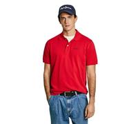 Pepe Jeans Polo Essential con Logotipo en Contraste para Hombre, Rojo Rugby, S