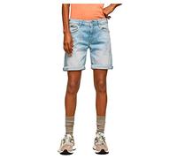 Pepe Jeans Poppy, Pantalones cortos Mujer, Azul (Denim-PE6), 25W