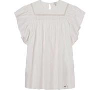 Pepe Jeans Quera Vestido para Niñas, Blanco (Mousse White), 14 Años