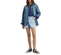 Pepe Jeans Rachel Short Work Shorts, Azul (Denim), 27W para Mujer