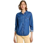 Pepe Jeans Regular Shirt PL304894, Camisa Vaquera Mujer, Blue (Denim-HT8),
