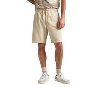 Pepe Jeans Relaxed Linen Smart Shorts para Hombre, Beige (Base Beige), 34W