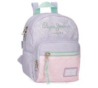 Pepe Jeans Renata Mochila de Paseo Morado 19x23x8 cms Poliéster 3,5L by Joumma Bags