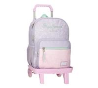 Pepe Jeans Renata Mochila Escolar con Carro Morado 30x40x12 cms Poliéster 14,4L by Joumma Bags