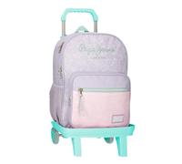 Pepe Jeans Renata Mochila Escolar, Morado, 30x40x12 cms