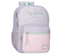 Pepe Jeans Renata Mochila Escolar Adaptable a Carro Morado 30x40x12 cms Poliéster 14,4L by Joumma Bags