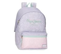 Pepe Jeans Renata Mochila Escolar Adaptable a Carro Portatil 15,6 pulgadas Morado 31x44x17,5 cms Poliéster 22,79L by Joumma Bags