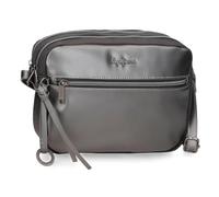 Pepe Jeans Ruby Bandolera Gris 25x16x6,5 cms Poliéster y PU by Joumma Bags