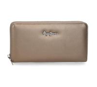 Pepe Jeans Ruby Billetero con tarjetero Beige 19,5x10x2 cms Poliéster y PU 0,39L by Joumma Bags