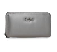 Pepe Jeans Ruby Billetero con tarjetero Gris 19,5x10x2 cms Poliéster y PU by Joumma Bags