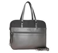 Pepe Jeans Ruby Maletín para Portátil Adaptable Portatil 15,6 pulgadas Gris 40x30x5 cms Poliéster y PU by Joumma Bags