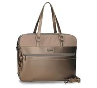 Pepe Jeans Ruby Maletín para Portátil Adaptable Beige 40x30x5 cms Poliéster y PU 6L by Joumma Bags