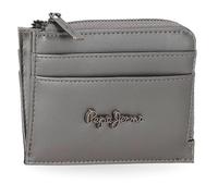 Pepe Jeans Ruby Monedero con Tarjetero Gris 11,5x8x1,5 cms Poliéster y PU by Joumma Bags
