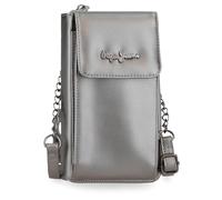 Pepe Jeans Ruby Phone Case Bag, Equipaje-Bolsa de Mensajero para Mujer, Antracita, Talla única